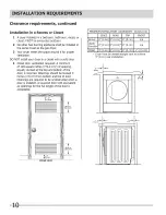 Preview for 10 page of Frigidaire FRQE7000LW0 Installation Manual