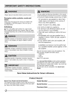 Preview for 2 page of Frigidaire FRQE7000LW0 Use & Care Manual