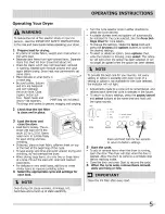 Preview for 5 page of Frigidaire FRQE7000LW0 Use & Care Manual