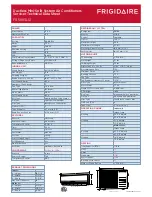 Preview for 3 page of Frigidaire FRS093LC1 Product Specifications