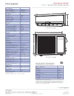 Предварительный просмотр 2 страницы Frigidaire FRS09PYC1 Product Specifications