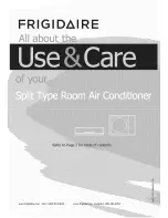 Preview for 1 page of Frigidaire FRS09PYC10 Use & Care Manual