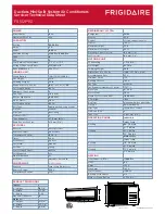 Preview for 3 page of Frigidaire FRS12PYC1 Product Specifications