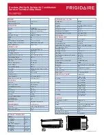 Preview for 3 page of Frigidaire FRS18PYC2 Specifications