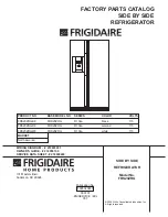 Предварительный просмотр 1 страницы Frigidaire FRS20ZRG Factory Parts Catalog