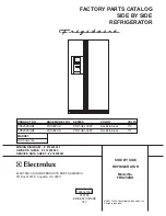 Предварительный просмотр 1 страницы Frigidaire FRS20ZSH Factory Parts Catalog