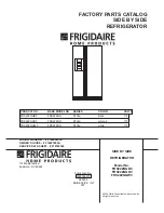 Frigidaire FRS22ZGG Factory Parts Catalog предпросмотр