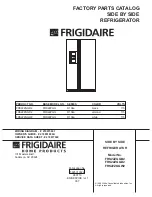 Предварительный просмотр 1 страницы Frigidaire FRS22ZGGB2 Parts Catalog