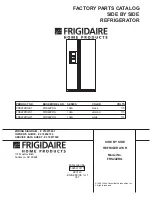 Frigidaire FRS22ZRG Factory Parts Catalog предпросмотр