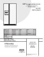 Frigidaire FRS23BH6C Factory Parts Catalog предпросмотр