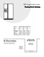 Frigidaire FRS23FCD Factory Parts Catalog предпросмотр