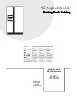 Frigidaire FRS23H5DS Factory Parts Catalog предпросмотр