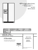 Предварительный просмотр 1 страницы Frigidaire FRS23H7CS Factory Parts Catalog