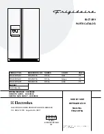 Frigidaire FRS23HF5A Factory Parts Catalog предпросмотр