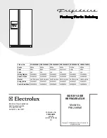 Frigidaire FRS23KR4E Factory Parts Catalog предпросмотр