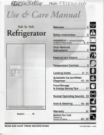 Frigidaire FRS23LH5D Use & Care Manual предпросмотр