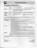 Preview for 21 page of Frigidaire FRS23LH5D Use & Care Manual