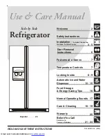 Предварительный просмотр 1 страницы Frigidaire FRS23LH5DSP Use & Care Manual