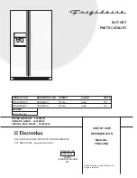 Frigidaire FRS23R3A Factory Parts Catalog предпросмотр