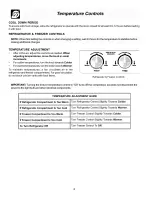 Предварительный просмотр 8 страницы Frigidaire FRS23R3AW0 Use & Care Manual