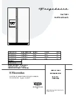 Предварительный просмотр 1 страницы Frigidaire FRS23R4A Factory Parts Catalog