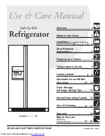 Frigidaire FRS23R4CB5 Use & Care Manual предпросмотр