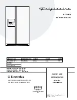 Frigidaire FRS23SM4A Factory Parts Catalog предпросмотр