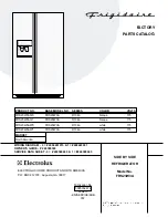 Frigidaire FRS23W3A Factory Parts Catalog предпросмотр