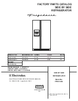 Frigidaire FRS23X3A Factory Parts Catalog preview