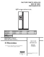 Предварительный просмотр 1 страницы Frigidaire FRS24BGG Factory Parts Catalog