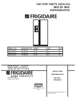 Frigidaire FRS24ZGG Factory Parts Catalog предпросмотр