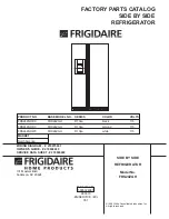 Предварительный просмотр 1 страницы Frigidaire FRS24ZGH Factory Parts Catalog