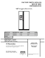 Frigidaire FRS24ZRG Factory Parts Catalog предпросмотр