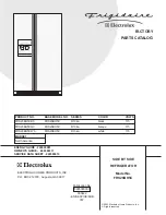 Frigidaire FRS26BH5C Factory Parts Catalog предпросмотр