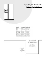 Предварительный просмотр 1 страницы Frigidaire FRS26DR7D Factory Parts Catalog