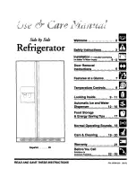 Frigidaire FRS26F4CB1 Use & Care Manual предпросмотр