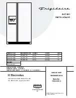 Предварительный просмотр 1 страницы Frigidaire FRS26H7CS Factory Parts Catalog