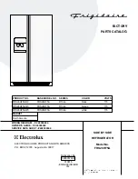 Предварительный просмотр 1 страницы Frigidaire FRS26HF5A Factory Parts Catalog