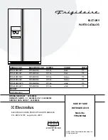 Frigidaire FRS26HR4A Factory Parts Catalog предпросмотр