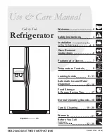 Предварительный просмотр 1 страницы Frigidaire FRS26KF5D Use And Care Manual