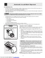 Предварительный просмотр 13 страницы Frigidaire FRS26KF7AW0 Use & Care Manual