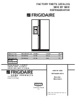 Предварительный просмотр 1 страницы Frigidaire FRS26KR4J Factory Parts Catalog