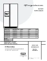 Предварительный просмотр 1 страницы Frigidaire FRS26KW3A Factory Parts Catalog