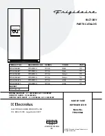 Frigidaire FRS26R4A Factory Parts Catalog предпросмотр