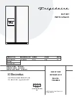 Предварительный просмотр 1 страницы Frigidaire FRS26RBB Factory Parts Catalog