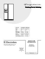 Предварительный просмотр 1 страницы Frigidaire FRS26TS6D Factory Parts Catalog