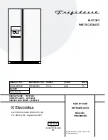 Frigidaire FRS26W2BS Factory Parts Catalog предпросмотр