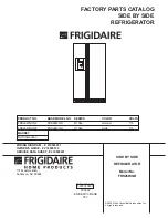 Frigidaire FRS26WQH Factory Parts Catalog preview