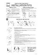 Frigidaire FRS26XABQ0 Installation Tips предпросмотр