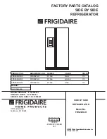 Предварительный просмотр 1 страницы Frigidaire FRS26ZGH Factory Parts Catalog